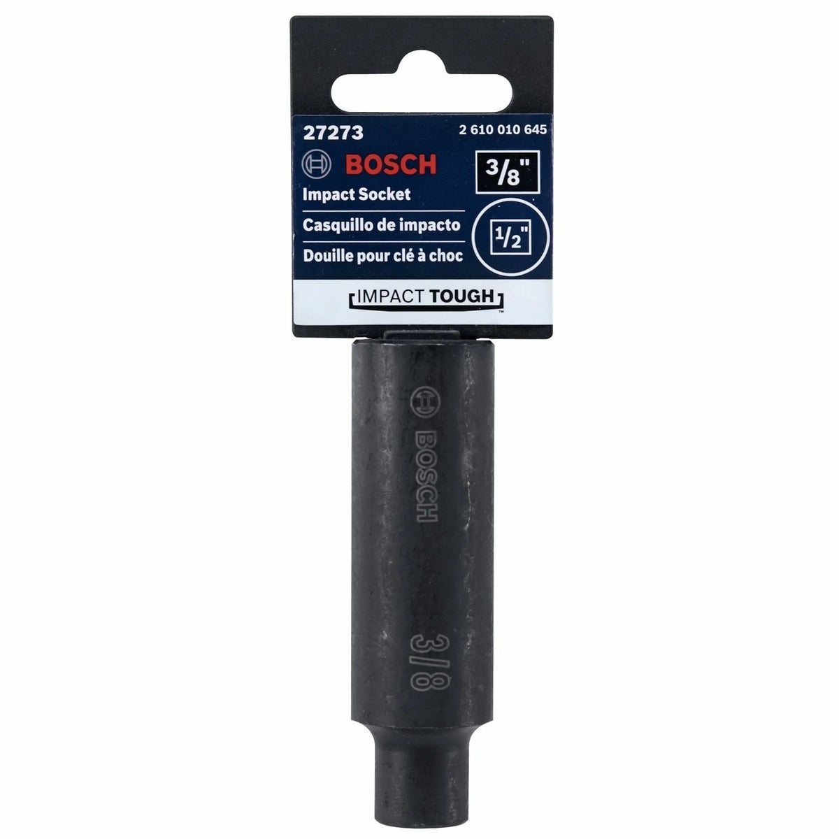 Bosch 27273 3/8" Impact Tough Deep Well Socket with 1/2" Shank - 2