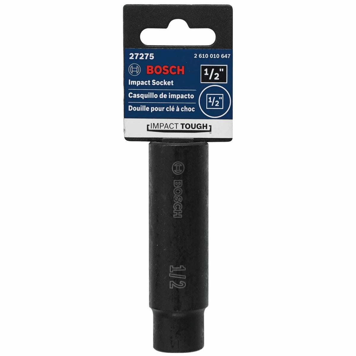 Bosch 27275 1/2" Impact Tough Deep Well Socket with 1/2" Shank - 2