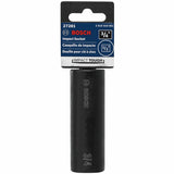 Bosch 27281 3/4" Impact Tough Deep Well Socket with 1/2" Shank Pack - 2
