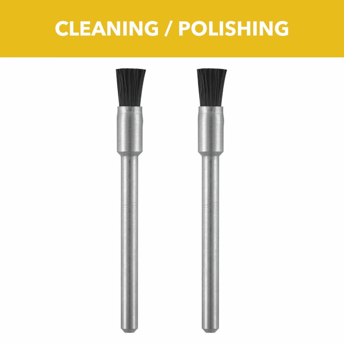 Bosch 405-02 1/8" Nylon Bristle Brushes for Cleaning and Polishing (2 Pack) - 2
