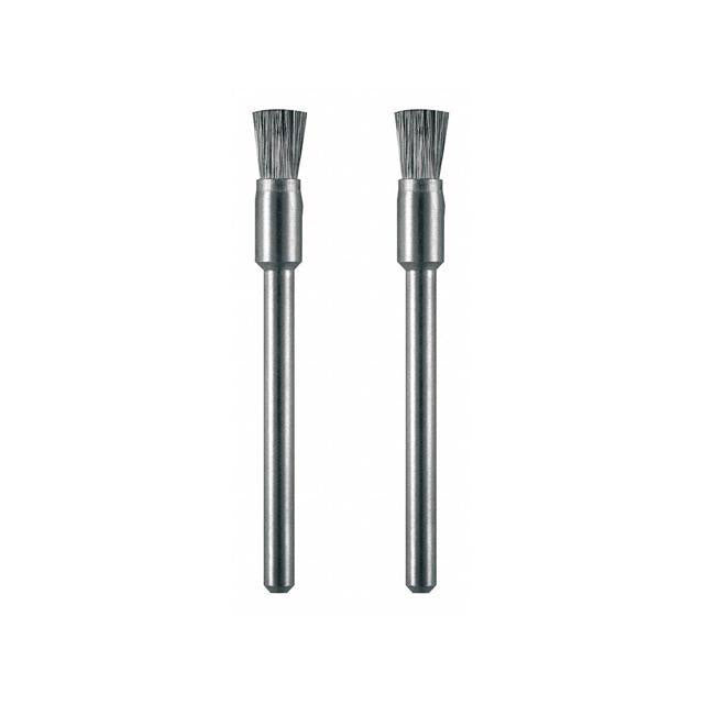 Dremel 443-02 1/8" Carbon Steel Brushes, 2 Pack