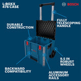 Bosch 476 L-BOXX Contractor Wheeled Tool Storage Box 22" x 20" x 18.7" - 2