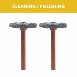 Bosch 530-02 3/4" Sta"less Steel Brushes with 1/8" Shank for Cleaning and Polishing (2 Pack)