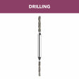 Bosch 664DR 2" Dual Size Diamond Coated Drill FlipBit for Glass Tile Stone and Ceramic