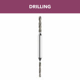 Bosch 664DR 2" Dual Size Diamond Coated Drill FlipBit for Glass Tile Stone and Ceramic