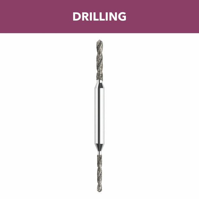 Bosch 664DR 2" Dual Size Diamond Coated Drill FlipBit for Glass Tile Stone and Ceramic
