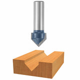 Bosch 84306M 90 Degree 3/4" Carbide Tipped V-Groove Router Bit with 1/2" Shank