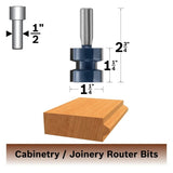 Bosch 84509M 1-1/4" x 1-1/4" Carbide Tipped Wedge Tongue Router Bit for Joinery - 2