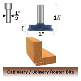 Bosch 84512M 1" x 17/32" Carbide Tipped Drawer Lock Joint Router Bit - 2