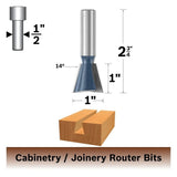 Bosch 84705M 14 Degree x 1" Carbide Tipped Dovetail Router Bit for Joinery - 2