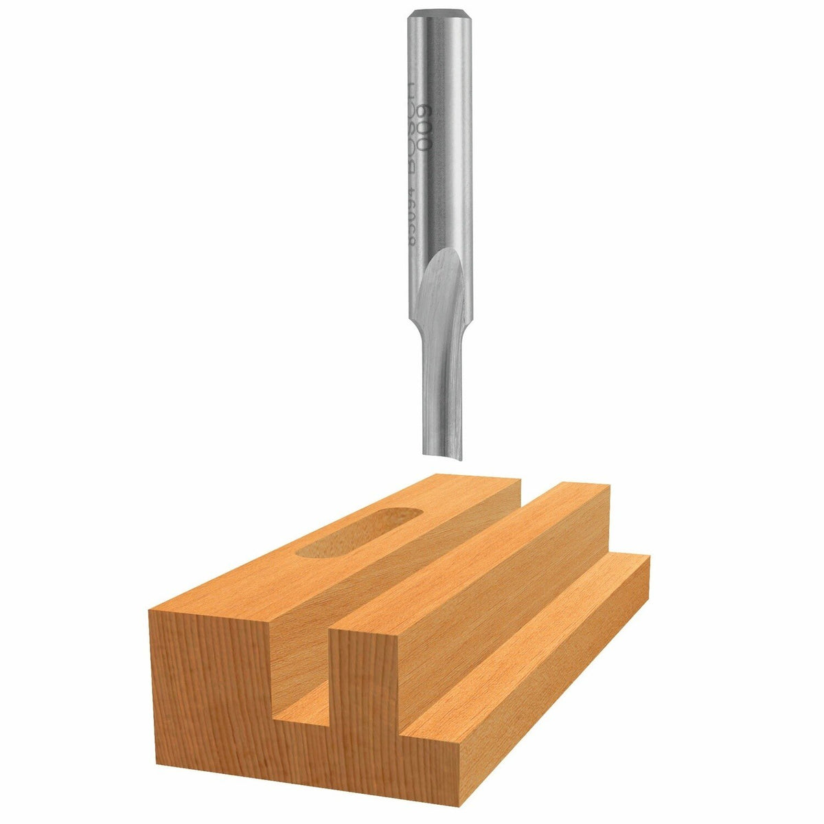 Bosch 85152B100 1/8" x 5/8" High Speed Steel 1-Flute Straight Router Bits (100 Pack)