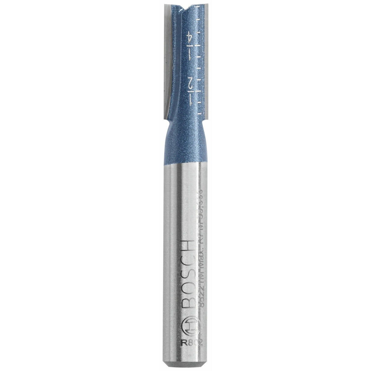 Bosch 85221MC 1/4" x 5/8" Carbide Tipped Double Flute Straight Router Bit