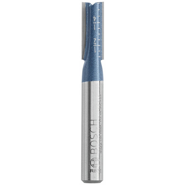 Bosch 85221MC 1/4" x 5/8" Carbide Tipped Double Flute Straight Router Bit