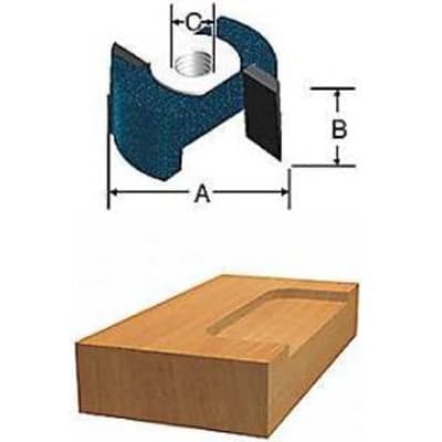 Bosch 85249M 1/2" x 3/4" Carbide Tipped Hinge Mortising Router Bit
