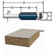 Bosch 85266M 1/2" x 1" Carbide Tipped 2-Flute Flush Trim Router Bit