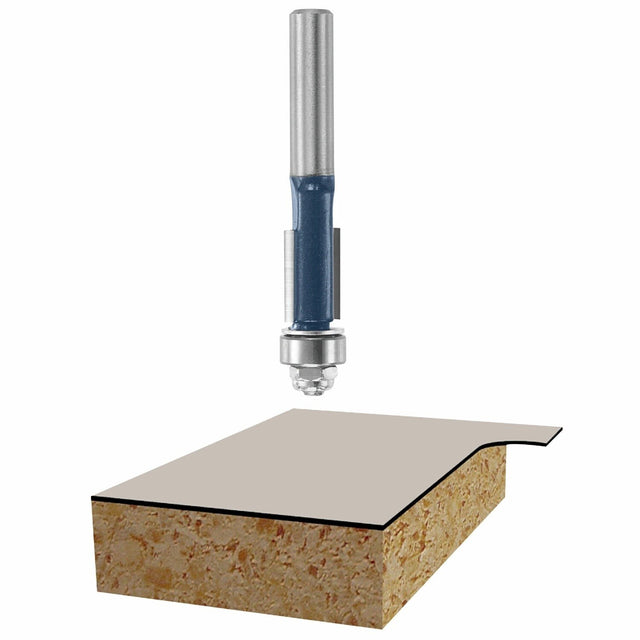 Bosch 85268M 3/8" x 1" Carbide Tipped 2 Flute Flush Trim Router Bit