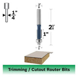 Bosch 85268M 3/8" x 1" Carbide Tipped 2 Flute Flush Trim Router Bit - 2