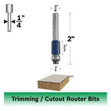 Bosch 85269SM 3/8" x 1-13/16" Carbide-Tipped 2-Flute Laminate Trim Router Bit - 2