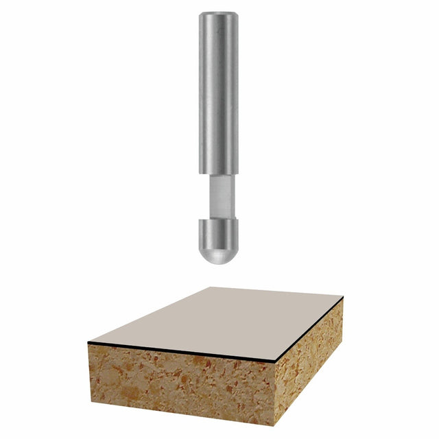 Bosch 85285B100 1/4" x 1/4" Solid Carbide 1-Flute Flush Trim Router Bit (100 Pack)