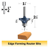 Bosch 85295M 5/16" x 1/2" Carbide Tipped Roundover Router Bit with 1/4" Shank - 2