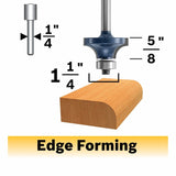 Bosch 85296MC 3/8" x 5/8" Carbide Tipped Roundover Router Bit with 1/4" Shank - 2