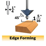 Bosch 85298MC 1-5/16" x 45 Degree Carbide-Tipped Chamfer Router Bit - 2