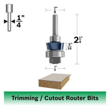 Bosch 85414M 7/8" x 5/16" Carbide Tipped 4-Flute Flush Trim Assembly Router Bit - 2