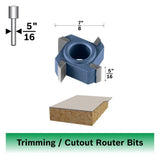 Bosch 85417M 7/8" x 5/16" Carbide Tipped 4-Flute Flush Trim Replacement Cutter Bit - 2