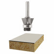 Bosch 85420M 22 Degree x 3/8" Carbide Tipped 3-Flute Bevel Trim Router Bit with 1/4" Shank