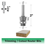 Bosch 85422M 9 Degree x 3/8" Carbide Tipped 3-Flute Bevel Trim Assembly Router Bit - 2