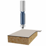 Bosch 85442M 1/2" x 2" Carbide Tipped 2-Flute Flush Trim Router Bit with 1/4" Shank