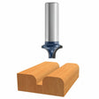 Bosch 85471M Quarter Inch by Half Inch Carbide Tipped Plunge Roundover Router Bit