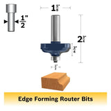 Bosch 85586M 1-5/8" x 3/4" Carbide Tipped Roman Ogee Router Bit with 1/2" Shank - 2