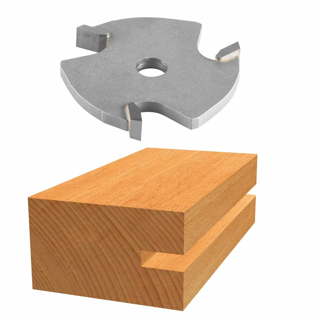 Bosch 85609M 3/16" Carbide Tipped 3-Wing Slotting Cutter Bit