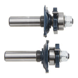 Bosch 85625MC 1/2" Shank x 1-5/8" Carbide Tipped Ogee Stile and Rail Router Bit Set (2 Pack)