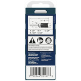 Bosch 85680MC 1/2" x 1" Carbide Tipped Double Flute Top Bearing Straight Trim Router Bit - 3
