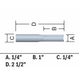 Bosch 85987MC 1/4" x 1" Solid Carbide Double-Flute Straight Router Bit - 2