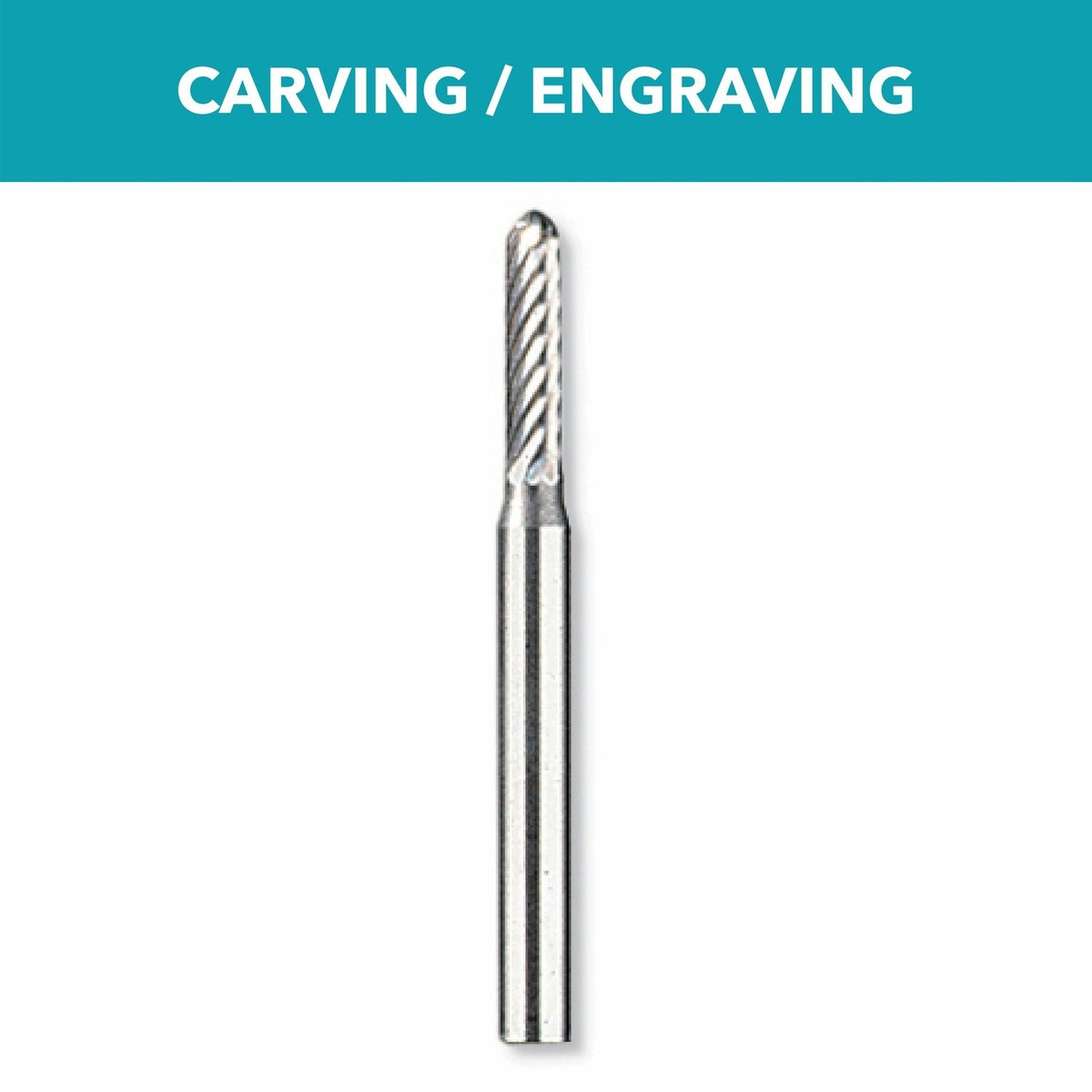 Bosch 9904 3/32" Tungsten Carbide Carving Bit for Hard Materials