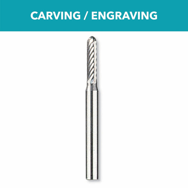 Bosch 9904 3/32" Tungsten Carbide Carving Bit for Hard Materials