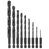 Bosch BL9IM 9 pc. Impact Tough Black Oxide Drill Bit Set