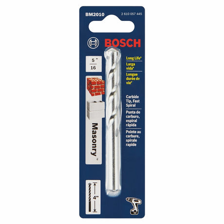 Bosch BM2010 5/16" x 4" Carbide Tip Fast Spiral Rotary Masonry Drill Bit - 2