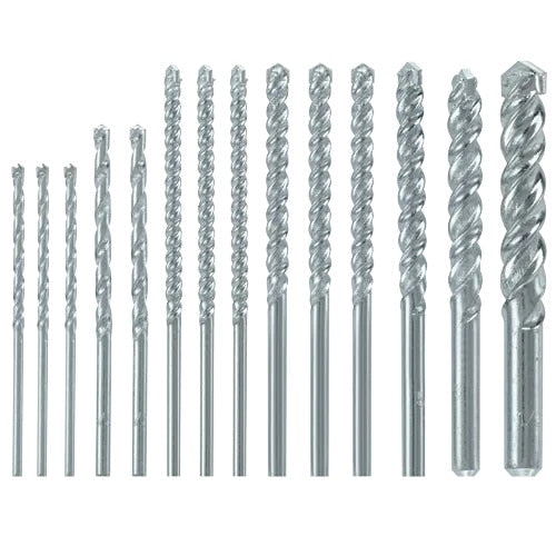 Bosch BM5000 Fast Spiral Rotary Masonry Drill Bit Set for Rotary Drills and Drivers (14 Piece)