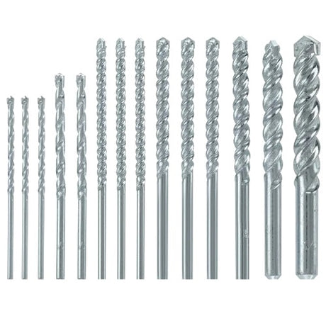 Bosch BM5000 Fast Spiral Rotary Masonry Drill Bit Set for Rotary Drills and Drivers (14 Piece)