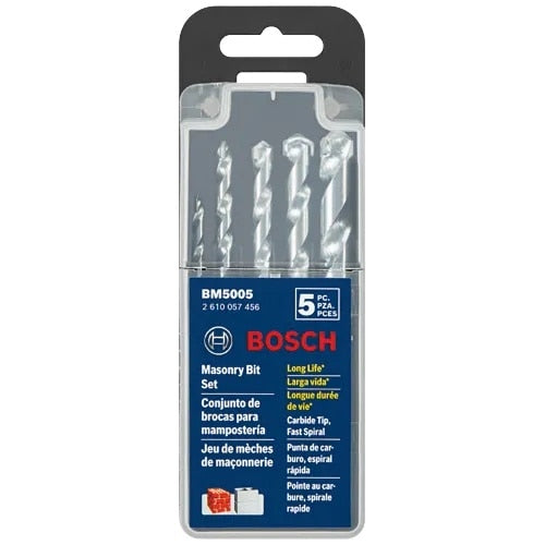 Bosch BM5000 Fast Spiral Rotary Masonry Drill Bit Set for Rotary Drills and Drivers (14 Piece) - 3