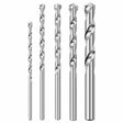 Bosch BM5005 Fast Spiral Carbide Tipped Rotary Masonry Bit Set for Rotary Drills with Case (5 Pack)