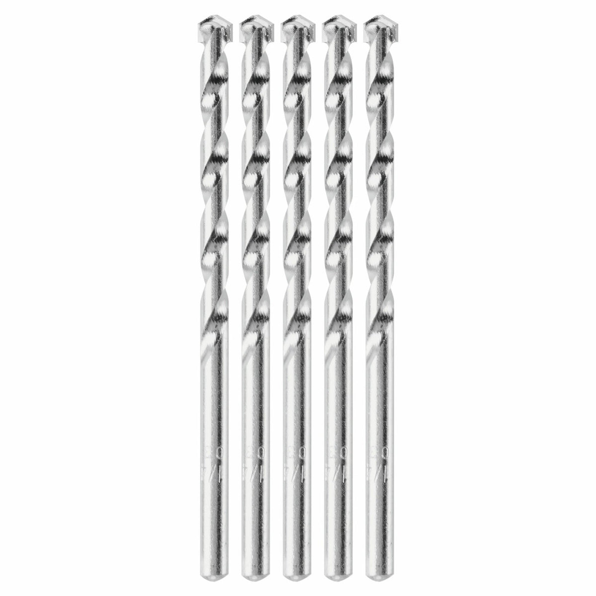 Bosch BM5205 1/4" x 2" x 4" Fast Spiral Rotary Masonry Drill Bits (5 Pack)