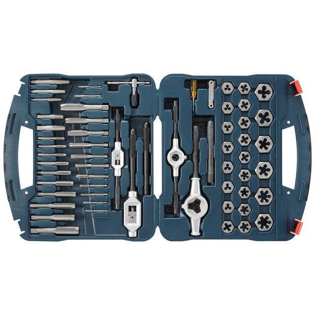 Bosch BTD58S Tap and Die Set with Case and High Carbon Steel Tools (58 Pack)