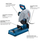 Bosch GCO15-14 15Amp 14" Abrasive Cut Off Saw - 2