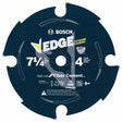 Bosch CB704FC 7-1/4" 4 Tooth Diamond-Impregnated Carbide-Tipped Saw Blade for Fiber Cement