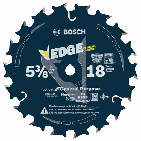 Bosch CBCL518A 5-3/8" 18 Tooth Edge Circular Saw Blade for Fast Cuts